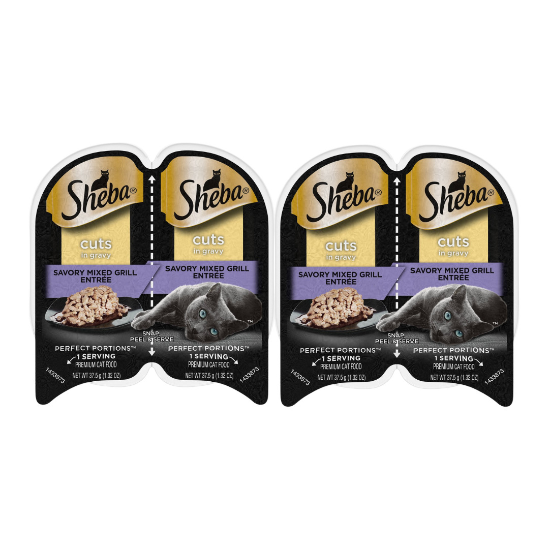 LarasBundle Sheba Perfect Portions | Sheba Wet Cat Food Cuts in Gravy Variety