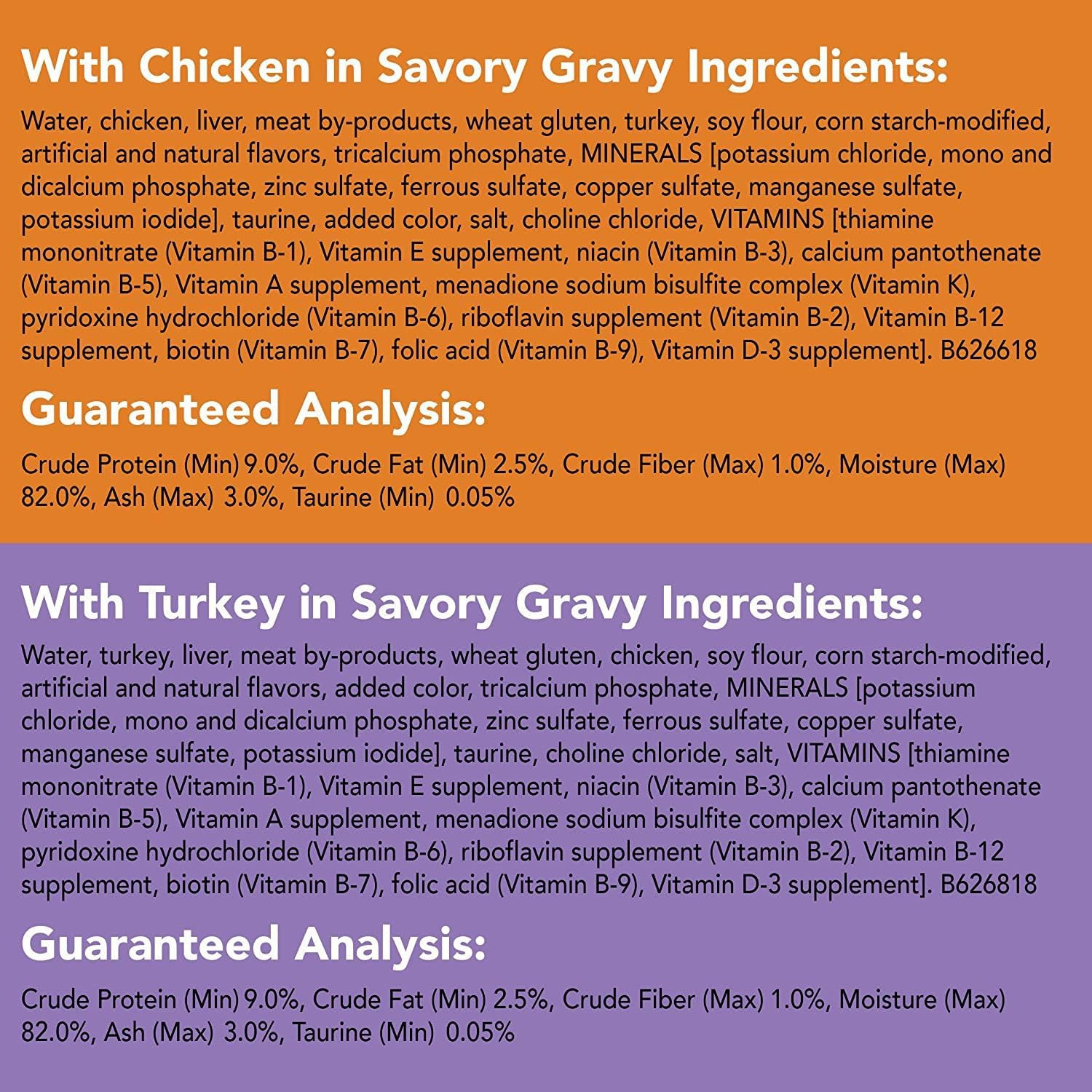 Purina Extra Gravy Wet Cat Food Chunky 24Ct Variety Pack (With Chicken, Turkey,