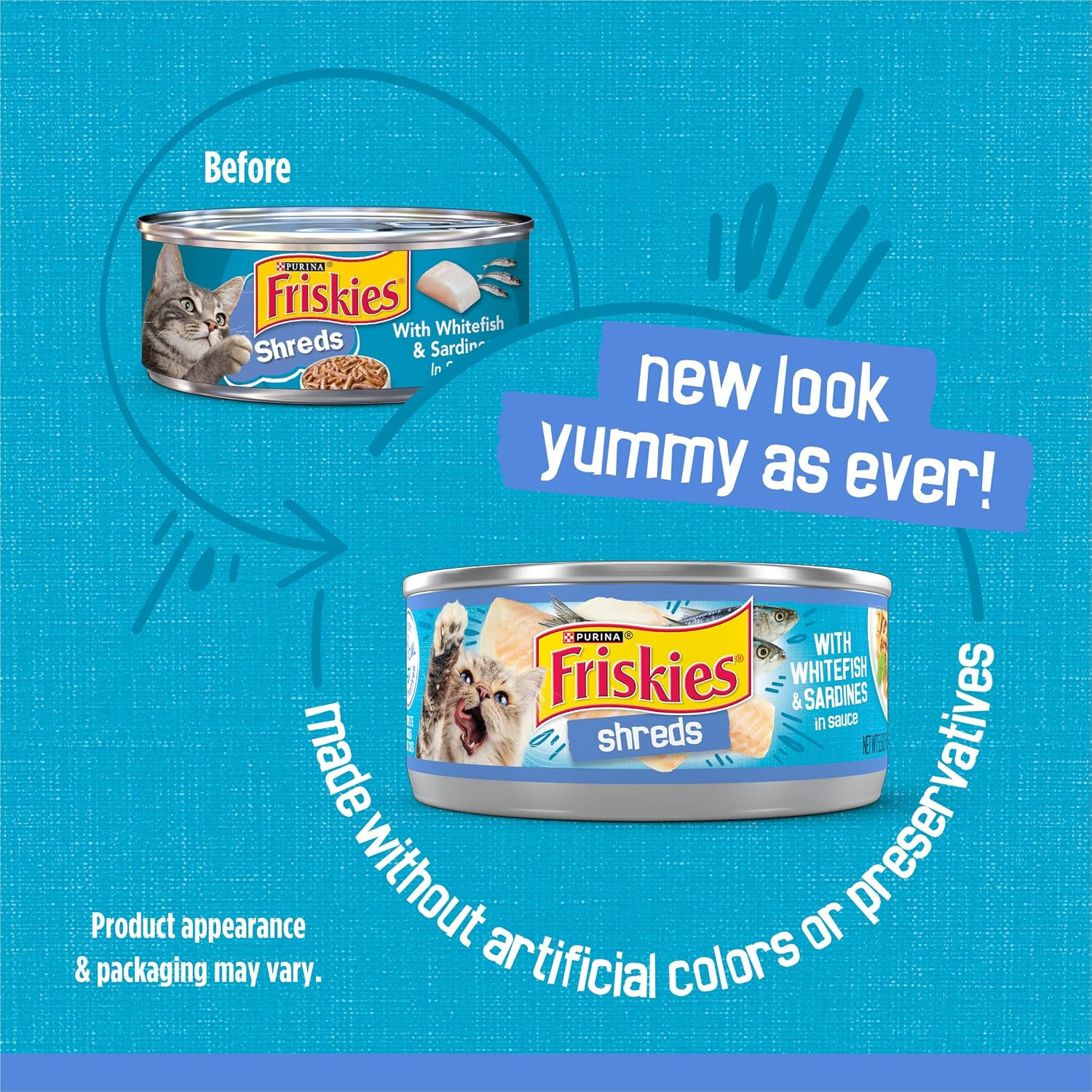 Purina Wet Cat Food, Shreds with Whitefish & Sardines in Sauce – (Pack of 24…