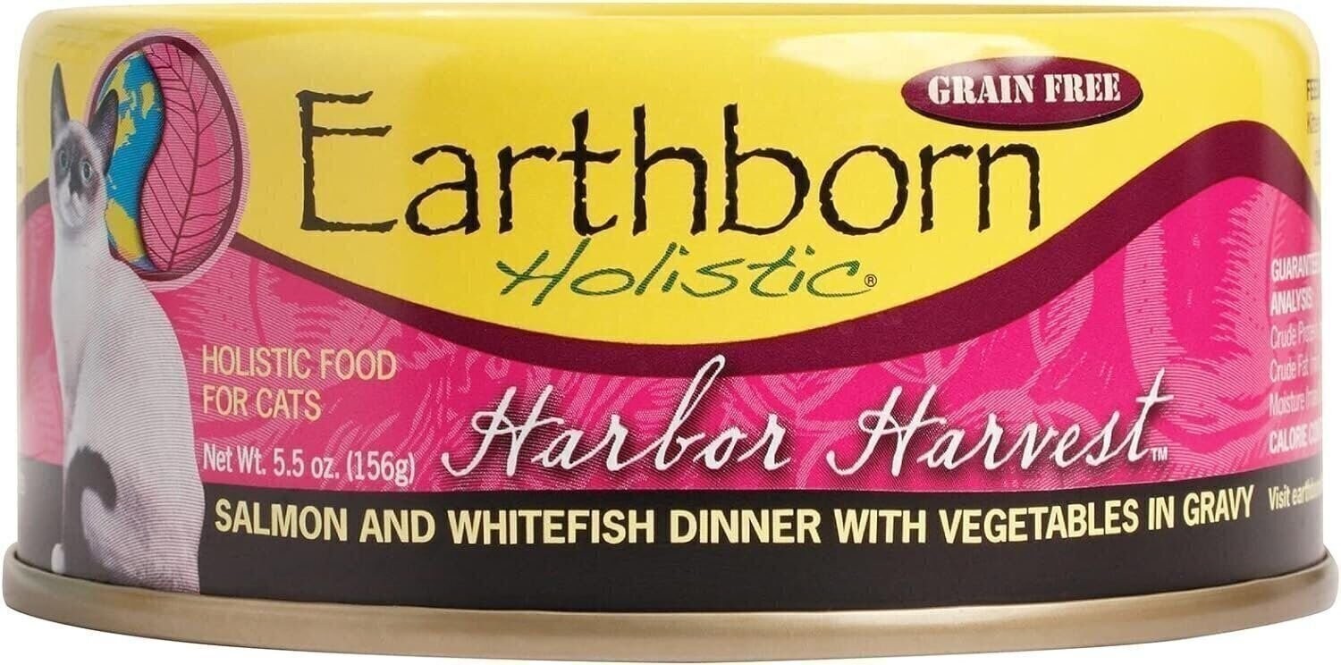 Earthborn Holistic Harbor Harvest Grain Free Canned Cat Food, 5.5 Oz, Case Of 24