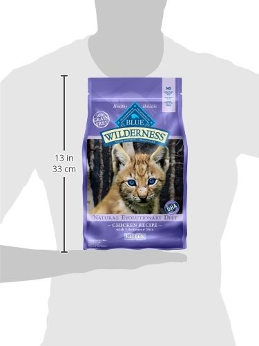 Blue Buffalo Wilderness Kitten Dry Cat Food High Protein Grain Free Chicken 5lb