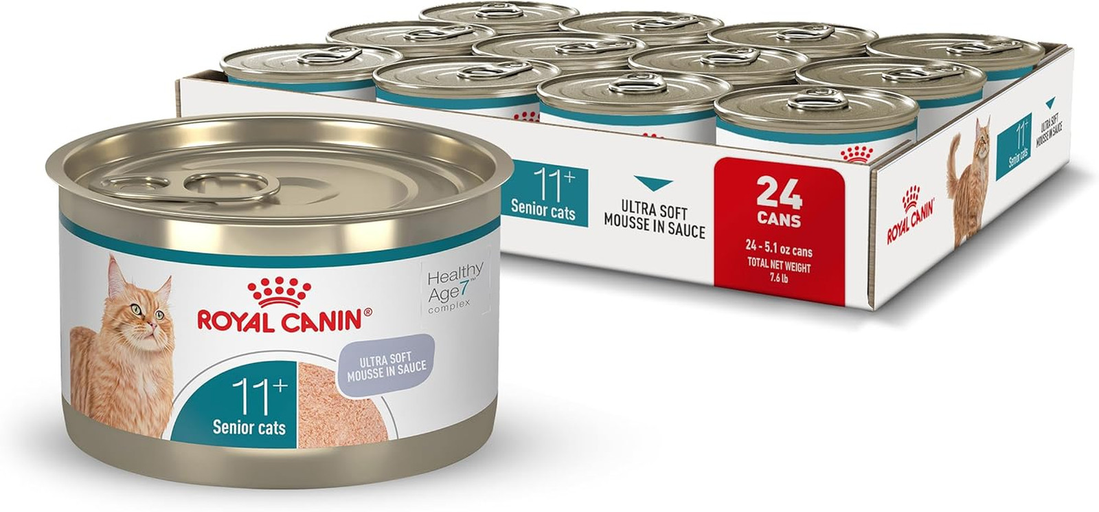Feline Health Nutrition Aging 11+ Wet Cat Food, for Cats over 11 Years, Supports