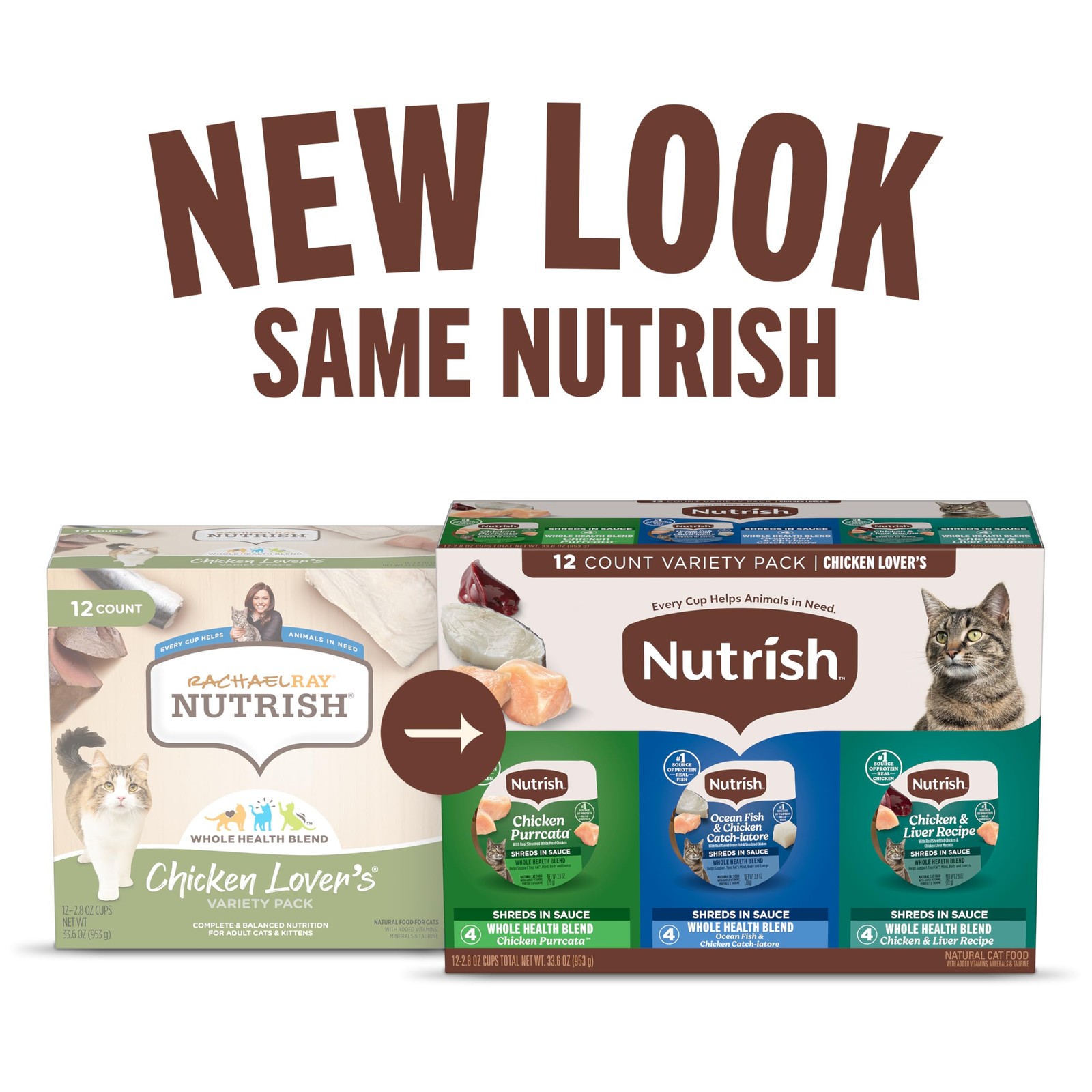 Grain Free Chicken Lover’s Whole Health Blend Variety Pack Wet Cat Food, 2.8 …