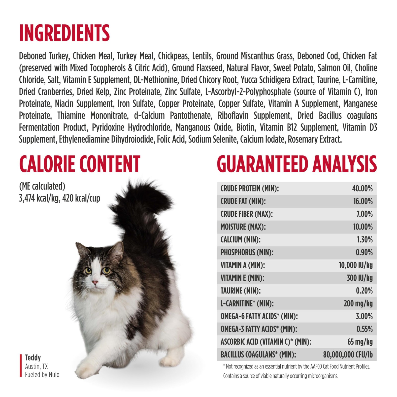 Nulo Freestyle Cat Food, For Hairball Management, Premium 4 Pound (Pack of 1)