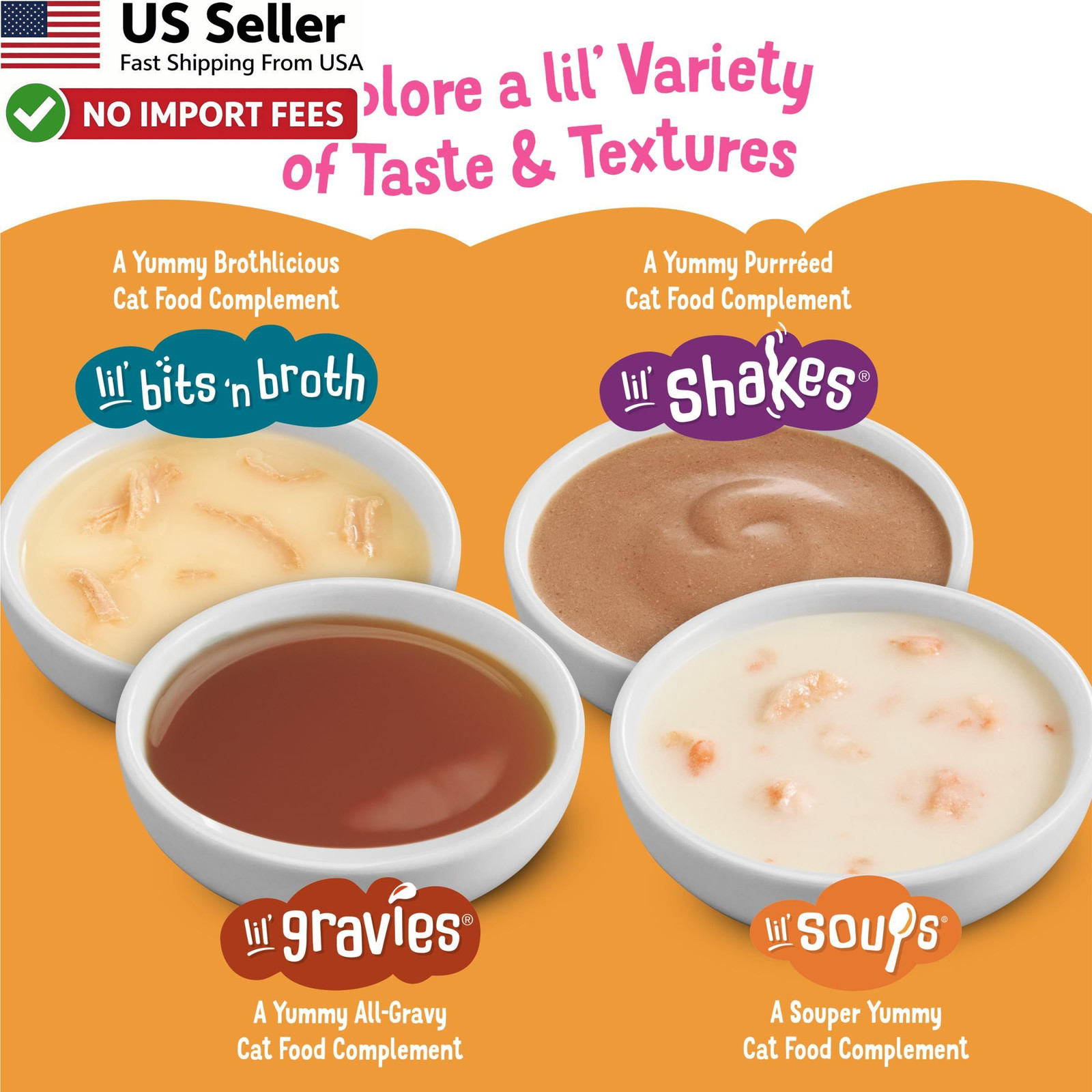 Purina Friskies Lil Soups Salmon Cat Food Topper 1.2 oz Cups 8 Pack FROM USA