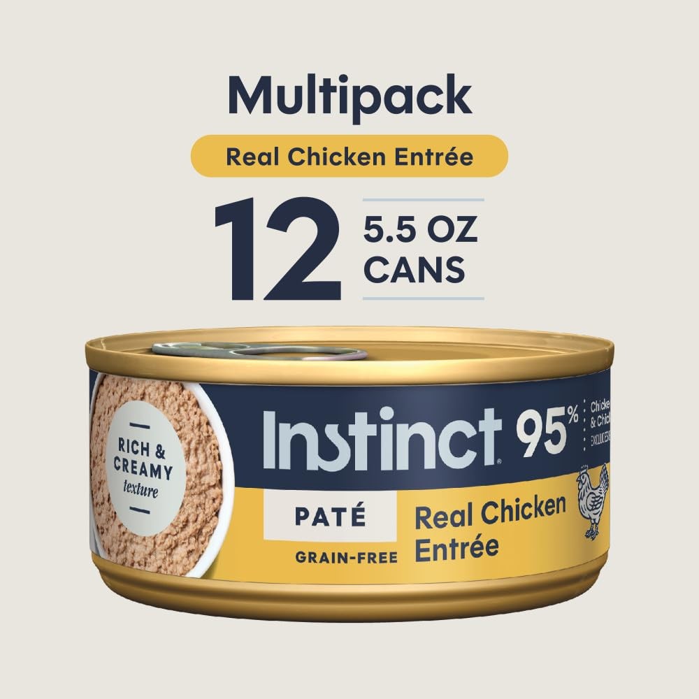 Instinct Grain Free Real Chicken Wet Canned Cat Food Original Recipe Natural