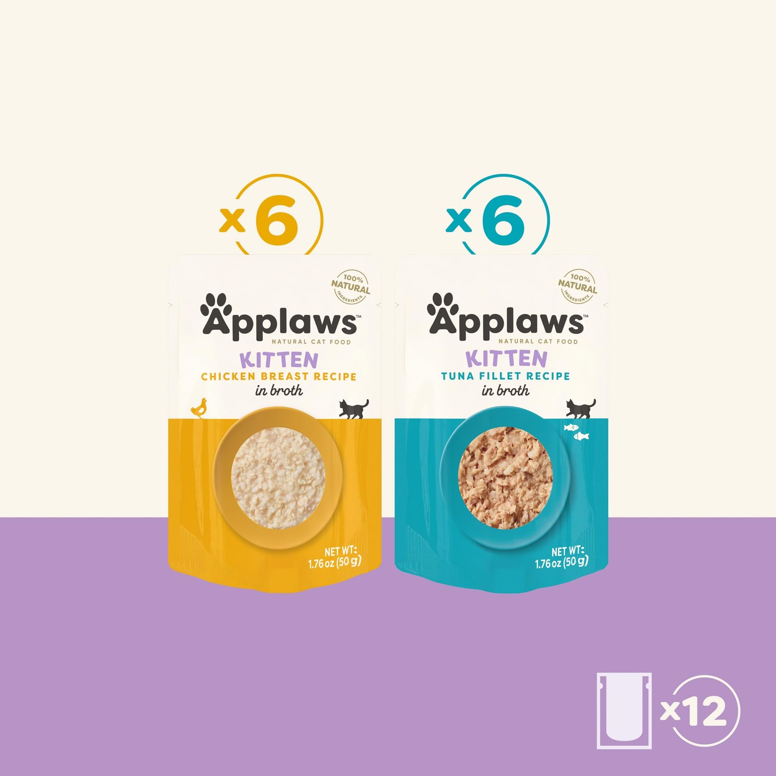 Natural Wet Kitten Food in Broth, Made with Limited and Natural Ingredients, …