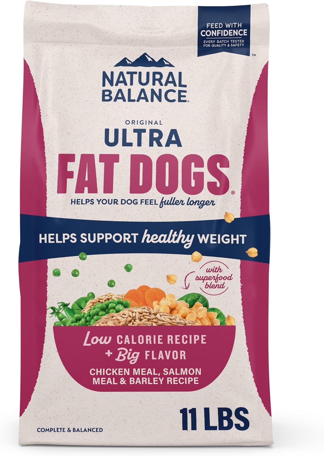 Natural Balance Original Ultra Fat Dogs Chicken Meal, Salmon Meal & Barley Recip
