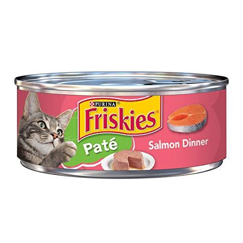 Friskies Canned Cat Food Classic Pate Salmon Dinner – 5.5 Oz – Pack of 24