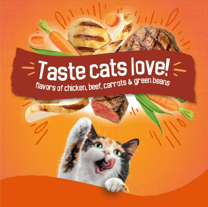 3 (Pack) Friskies Tender & Crunch’d Chicken/Beef Cat Food 16 lb