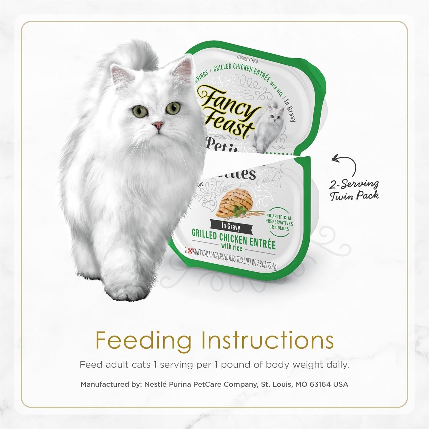 Gourmet Wet Cat Food for All Breeds – Purina Petites Variety Pack, 48 Servings