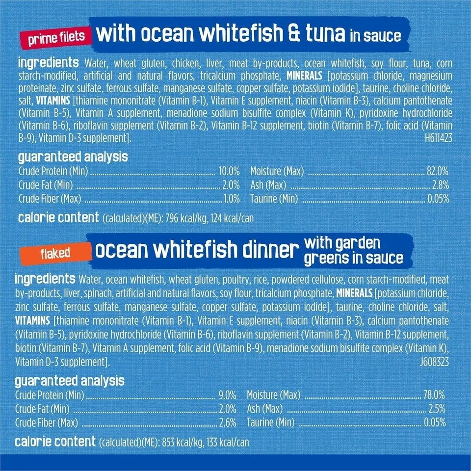 (2 pack) Friskies Ocean Of Delight Variety Pack Wet Cat Food, 5.5 oz, case of 40