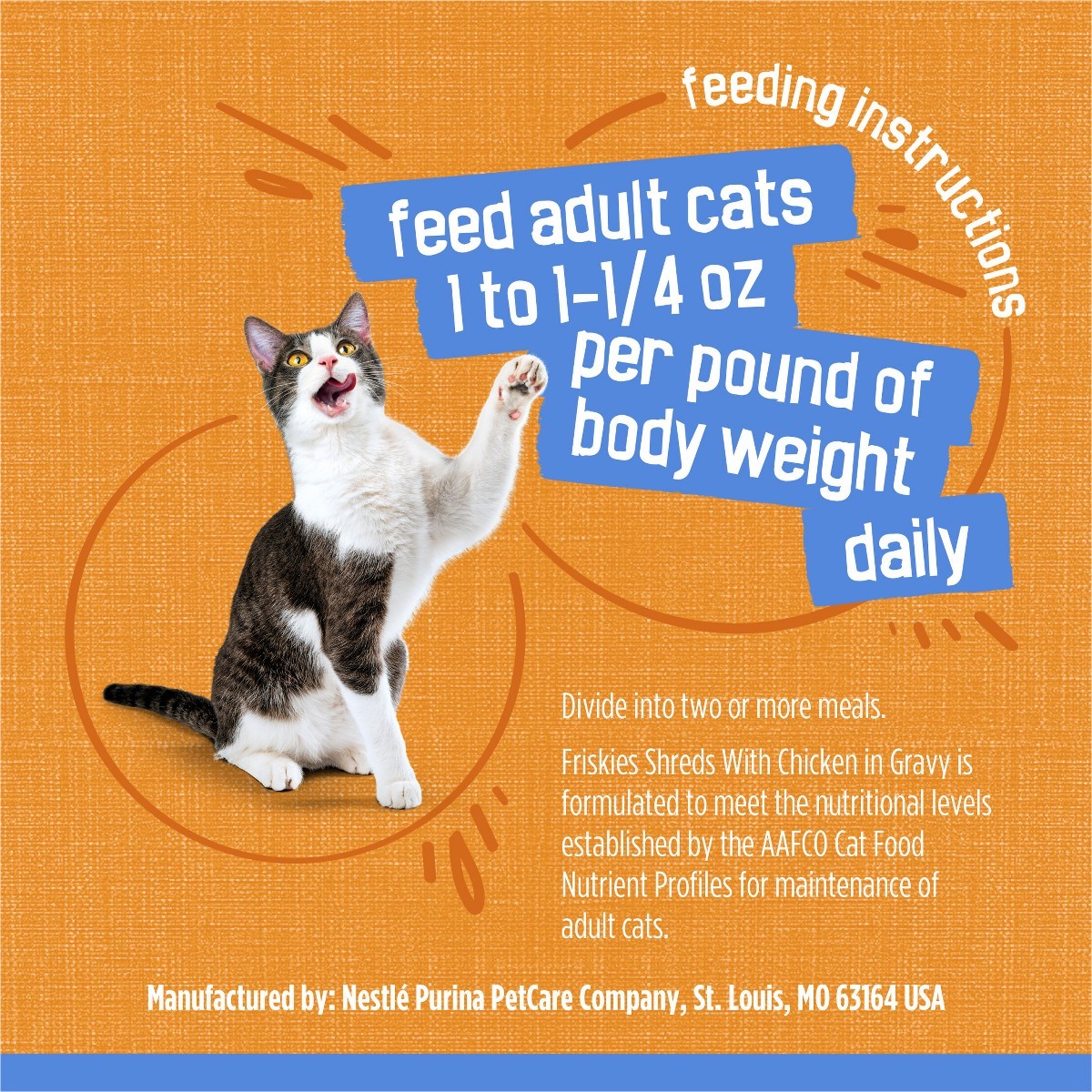 5.5oz Chicken Shredded Gravy Wet Cat Food Adult Kitten Daily Pet Meal