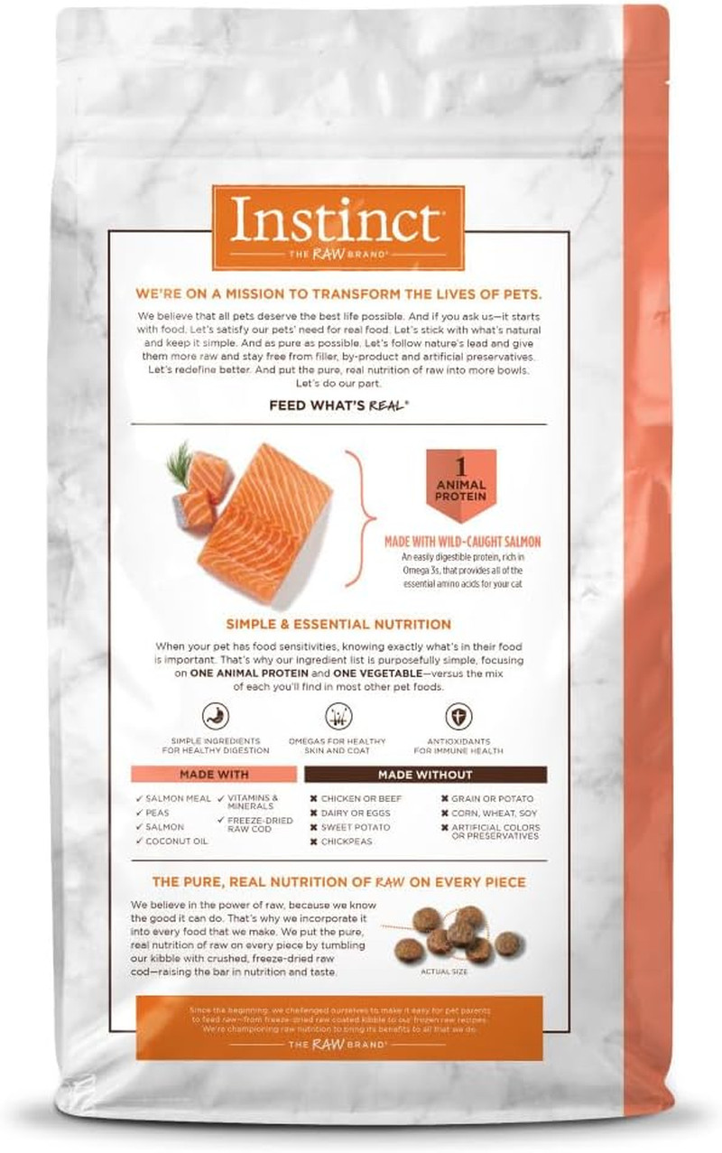 Grain-Free Salmon Dry Cat Food, Limited Ingredient Diet, 4.5 lb