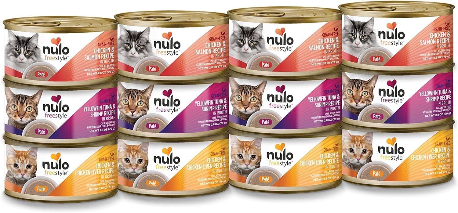 Nulo Freestyle Cat & Kitten Wet Pate Canned 2.8 Ounce (Pack of 12), brown
