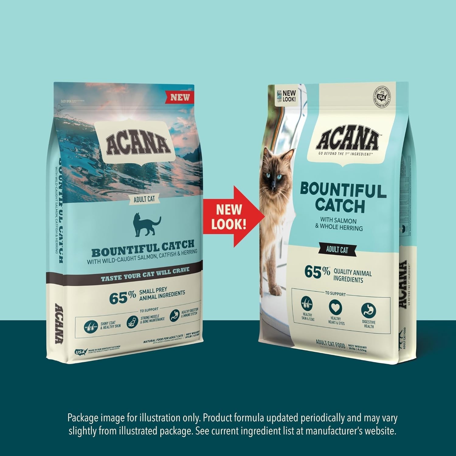 Dry Cat Food Bountiful Catch Salmon Catfish & Herring 10lb Bag
