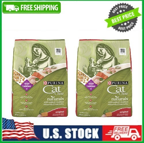 2 Pack Purina Cat Chow Naturals Original Vitamins & Minerals Cat Food 13Lb Bag