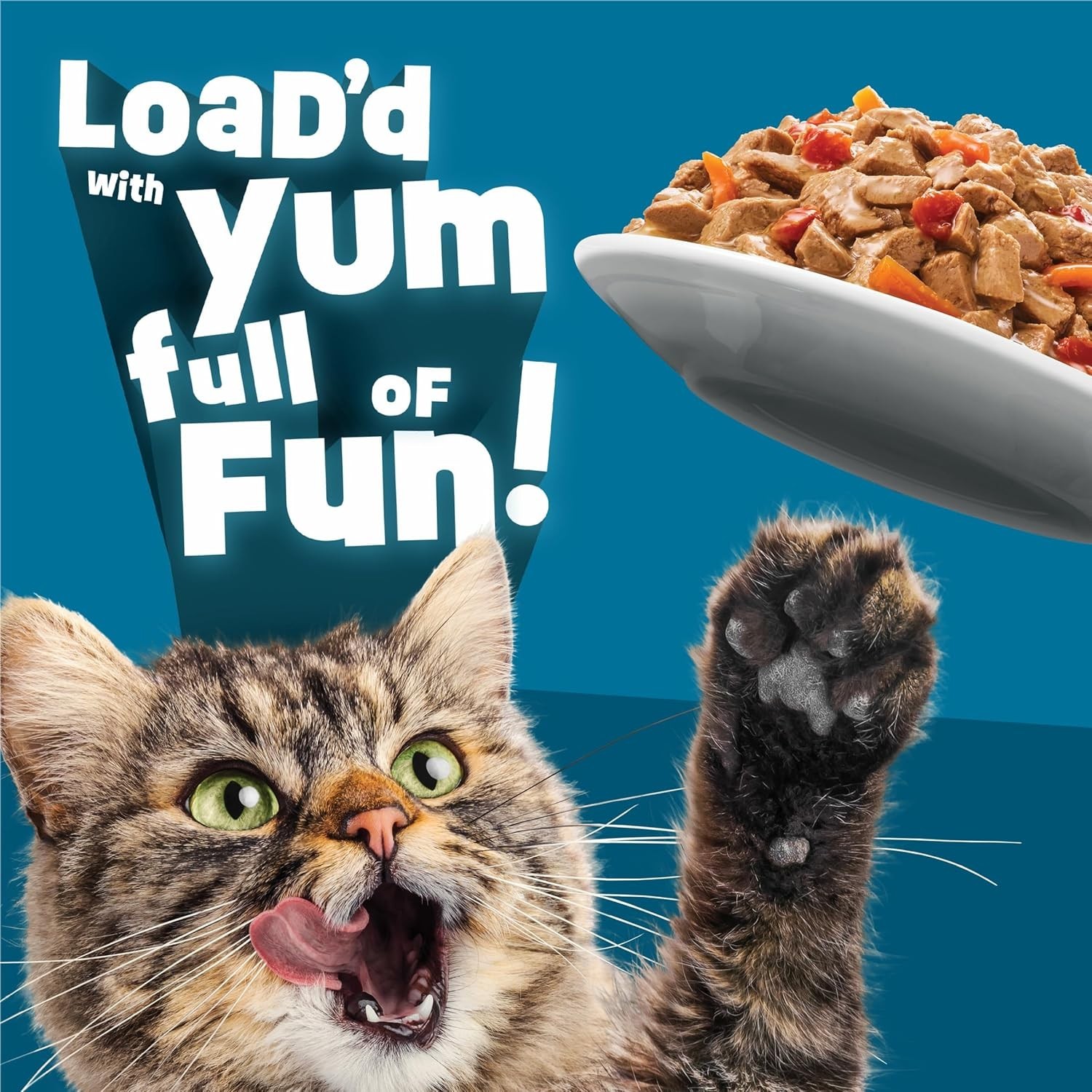 5 Pack Friskies Fully Load’d Adult Cat Wet Food – Variety Pack, 5.5 Oz 12 Cans