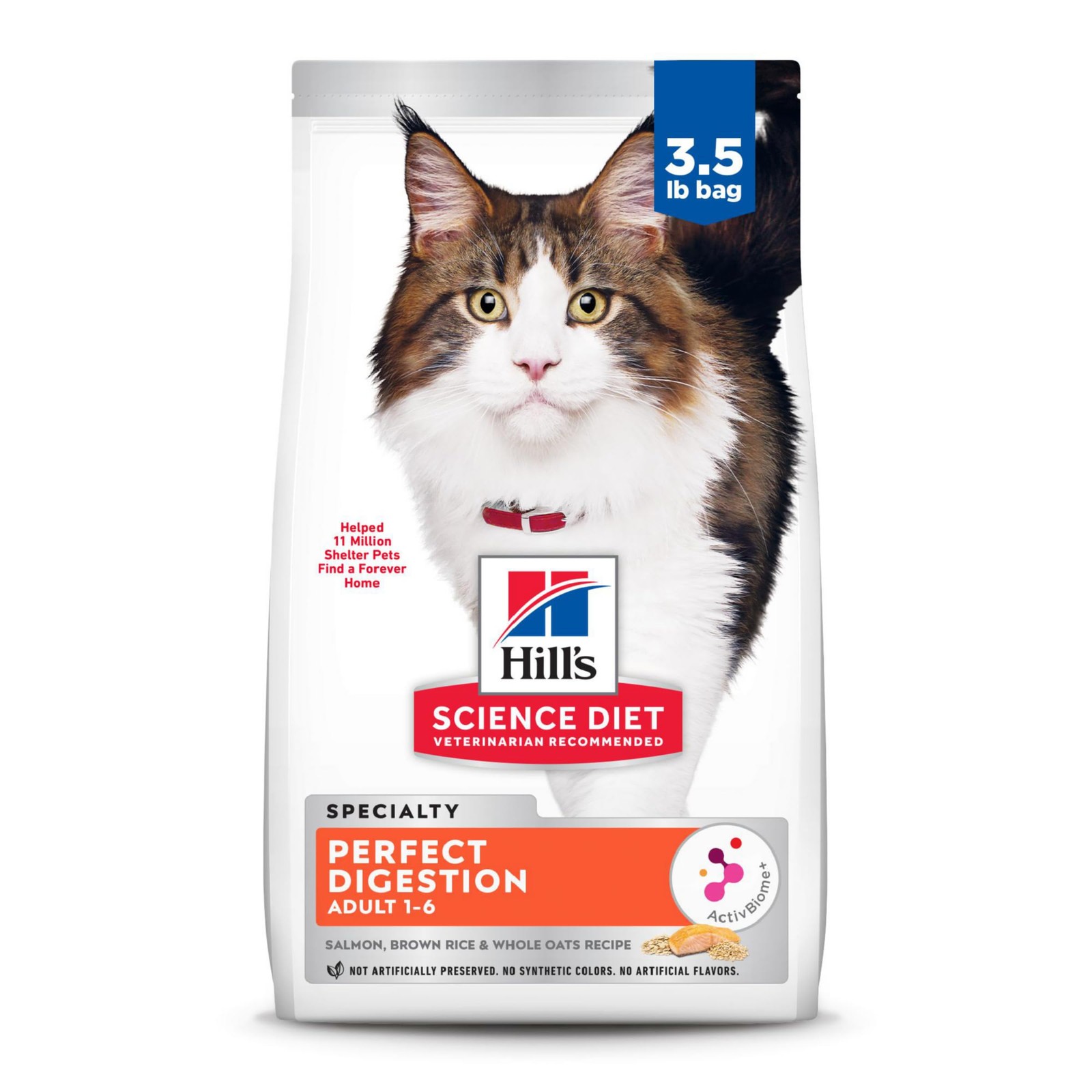 Hill’s Science Diet Adult 1-6 Perfect Digestion 3.5 Pound (Pack of 1), White