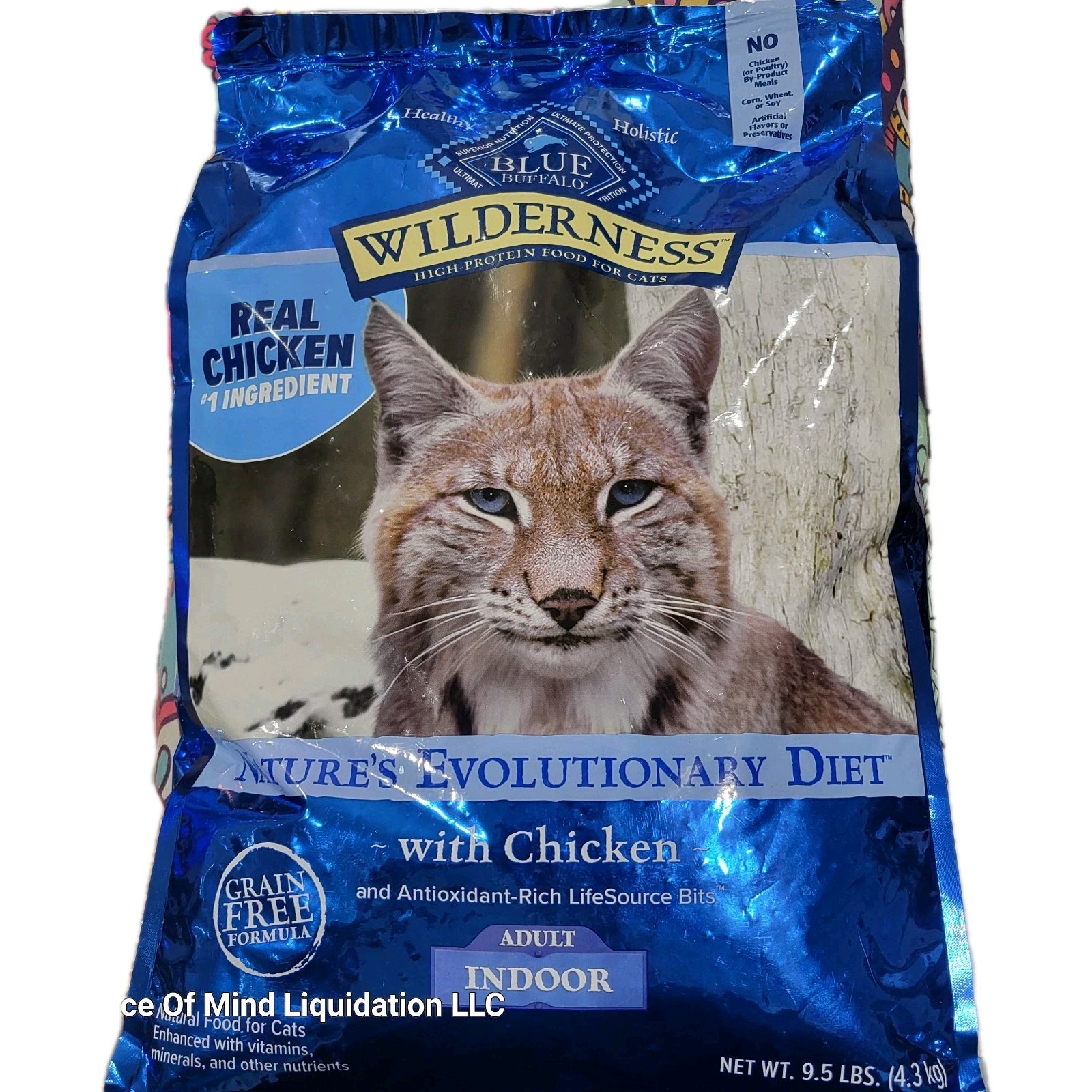 Blue Buffalo Wilderness Adult Dry Cat Food Chicken Grain Free 9.5 lb Aug 5 2027