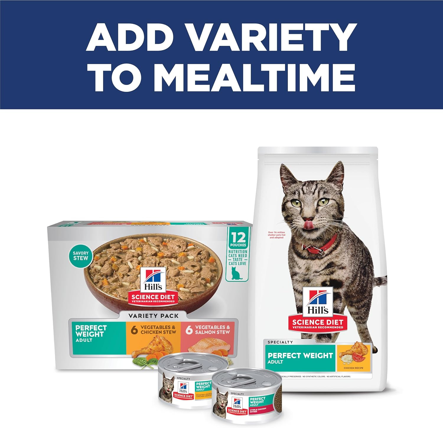 Hill’S Science Diet Adult Perfect Weight Dry Cat Food, Chicken, 3 Lb. Bag