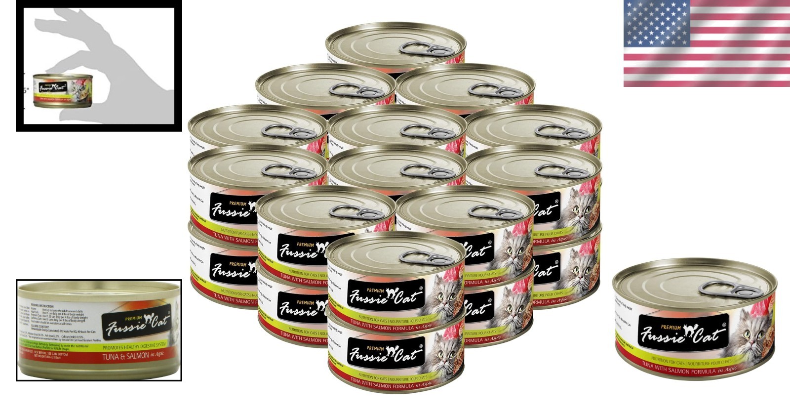 All Life Stages Tuna & Salmon in Aspic – Grain-Free Wet Cat Food, 24 x 2.82oz
