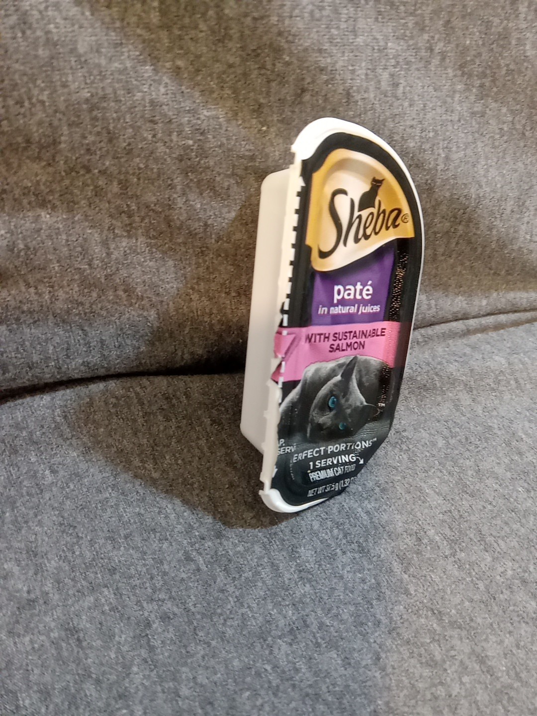 Sheba Pate Wet Cat Food Salmon 1 Serving Portion Pack 1.32 Oz Expiration 10/26