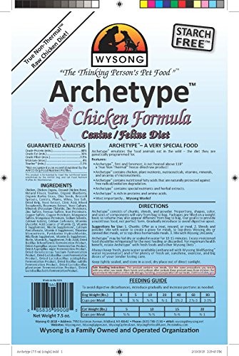 Wysong Archetype Raw Dog Cat Food Freeze Dried Chicken Formula 7.5 Ounce