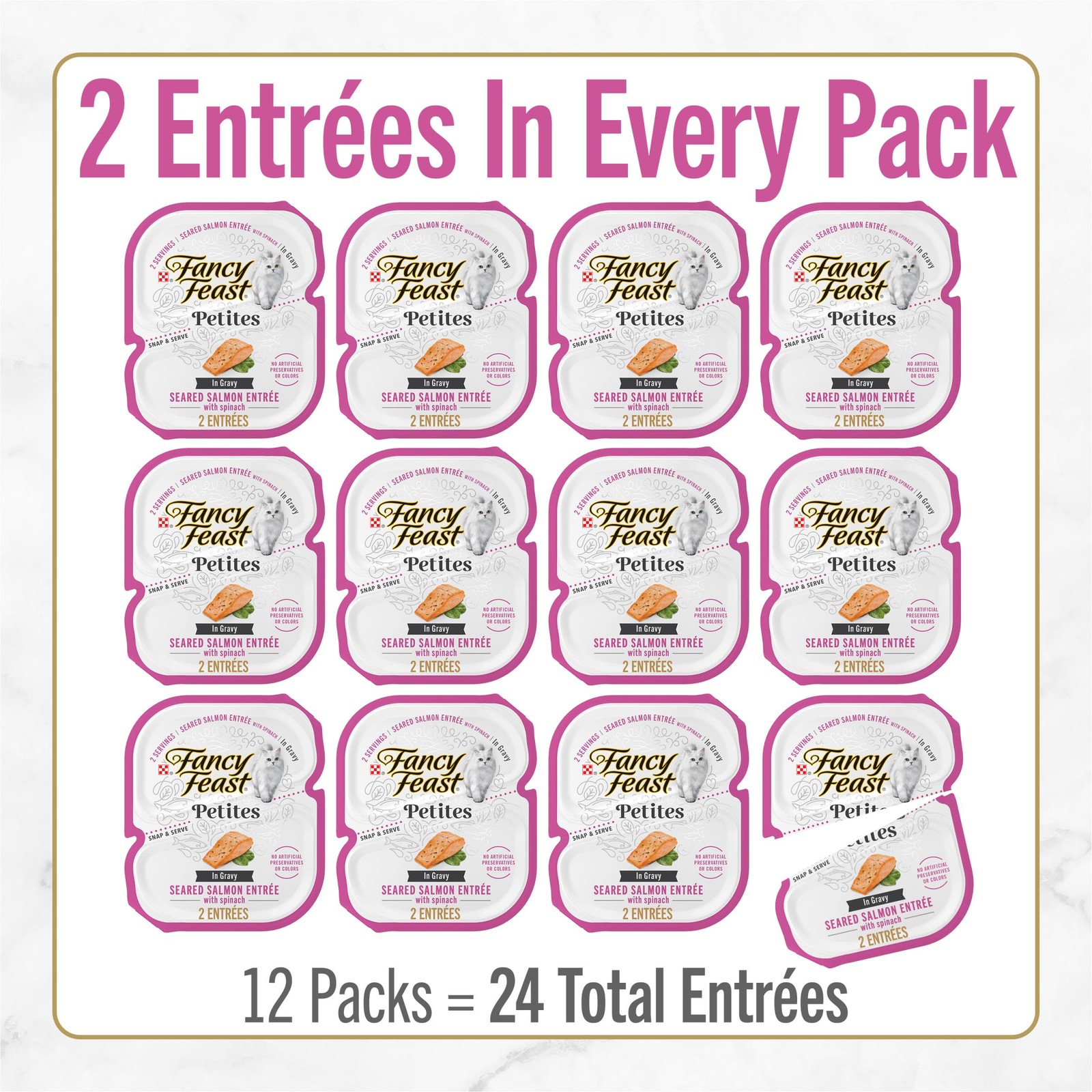 Purina Fancy Feast Petites Seared Salmon Entree 2.8 Ounce (Pack of 12), Other