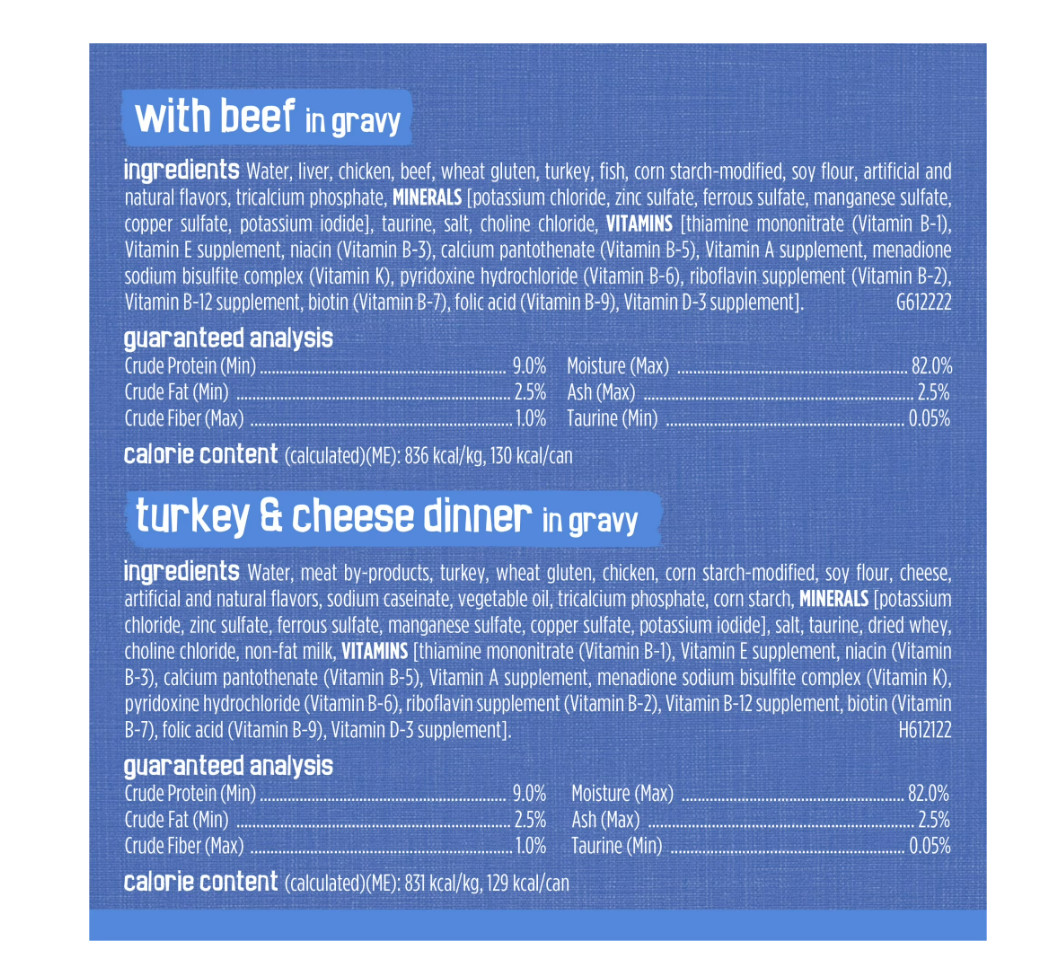 Purina Friskies Shreds Gravy Variety Pack, Wet Cat Food, 5.5 oz Cans, 48 pack