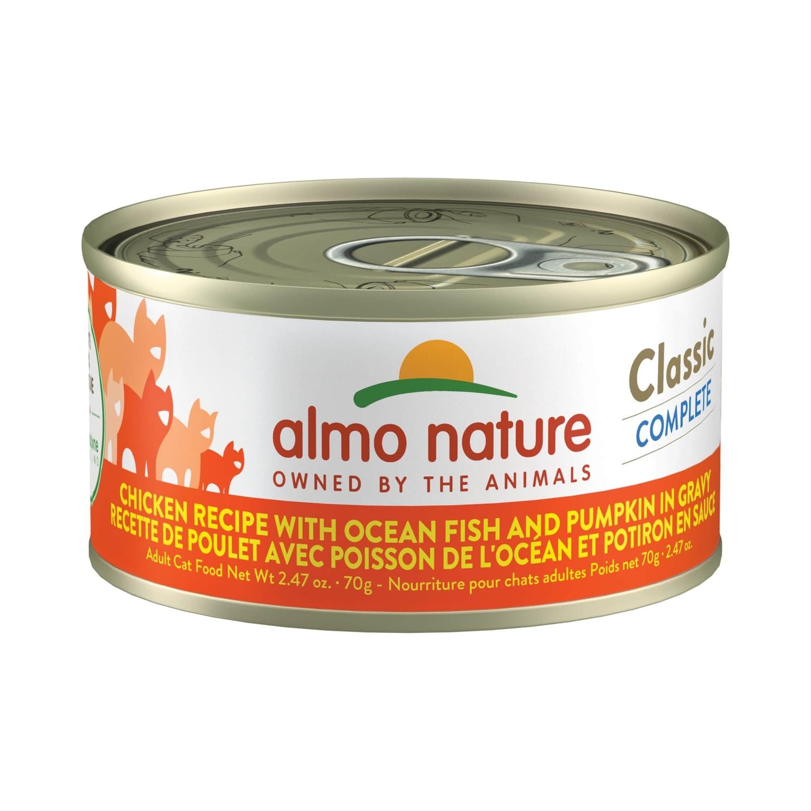 almo nature Classic Complete – Wet Cat Food – 2.47 Ounce (Pack of 12), multi