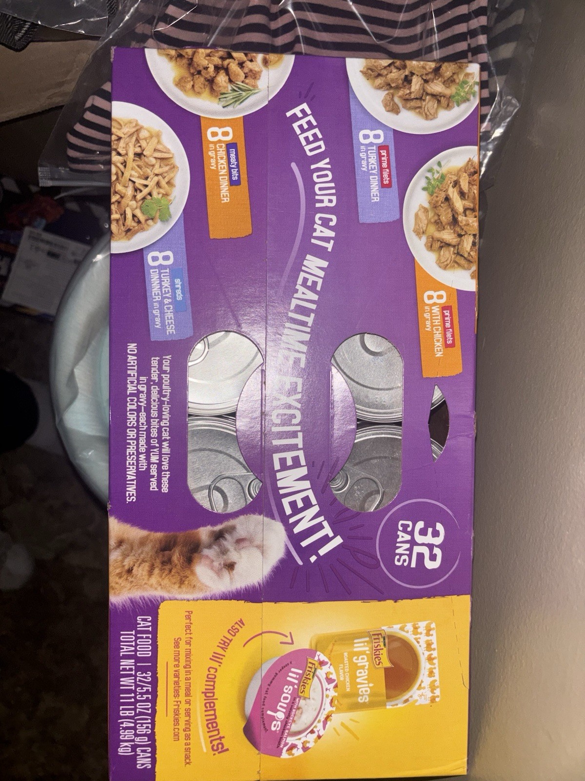 Friskies Poultry Chicken Wet Cat Food No Artificial Colors 32 Cans