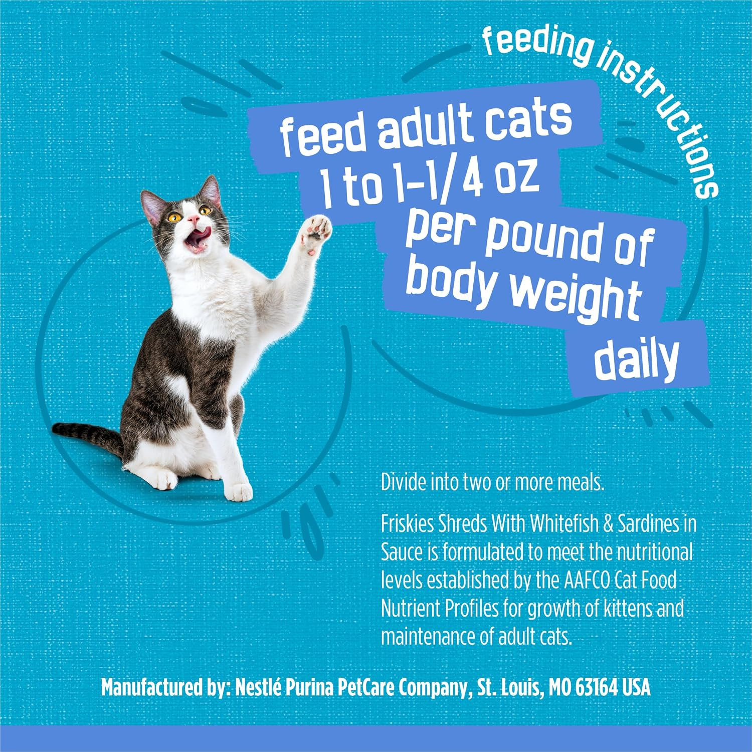 Purina Wet Cat Food, Shreds with Whitefish & Sardines in Sauce – (Pack of 24…
