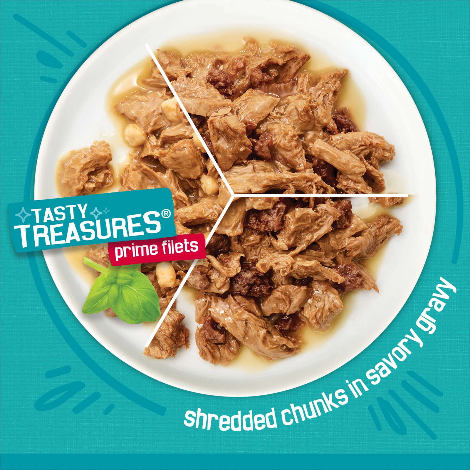 Gravy Tasty Treasures Prime Filets, Wet Cat Food, 12 Pack, 5.5 Oz Cans