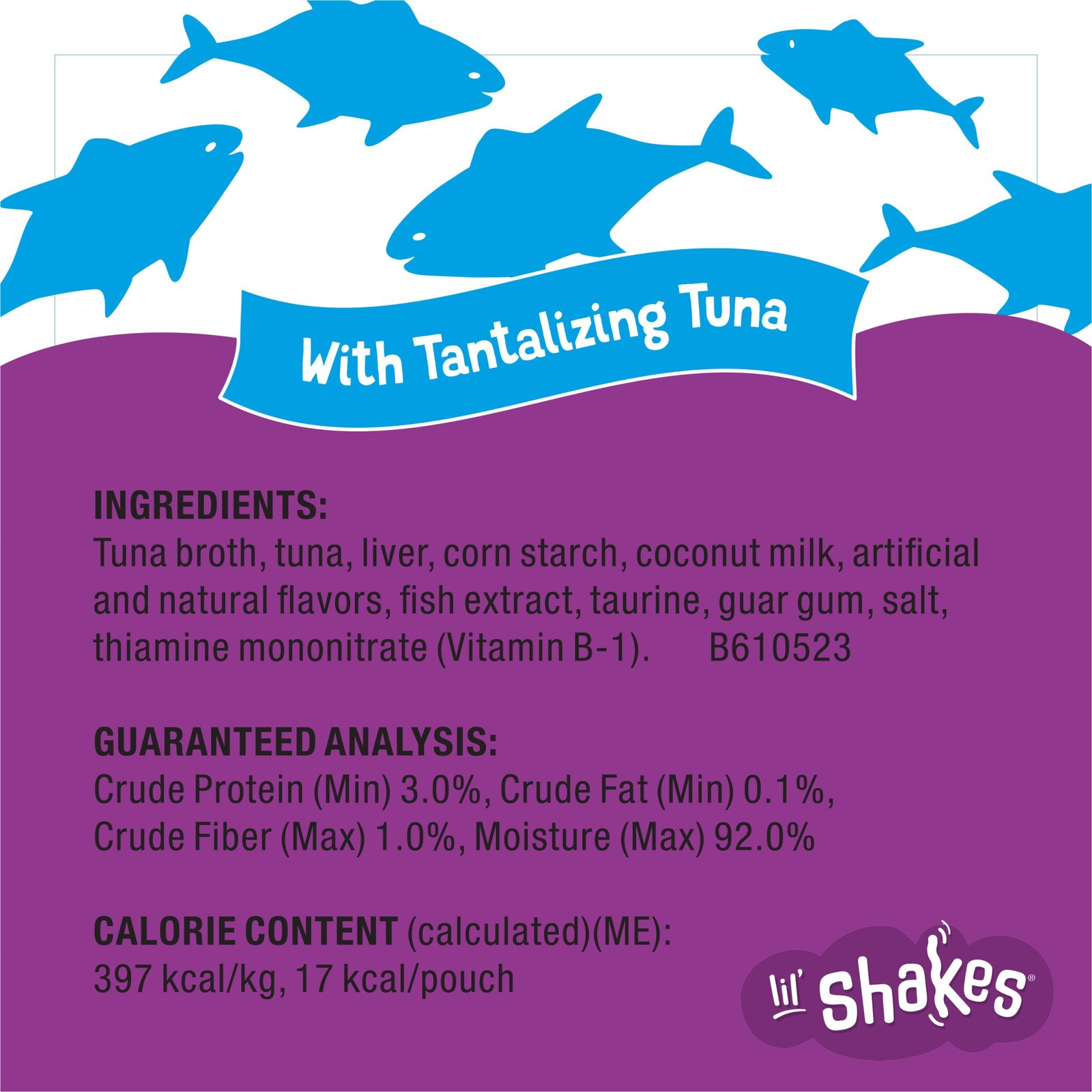Tuna Lickable Cat Treats, Pureed Food Topper – 16 Pack, 1.55 oz Pouches