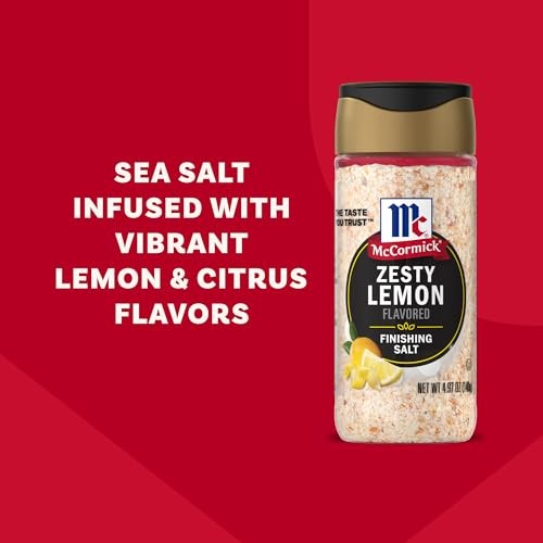 McCormick Finishing Salt, Zesty Lemon, Sea Salt, Lemon 4.97 Ounce (Pack of 1)