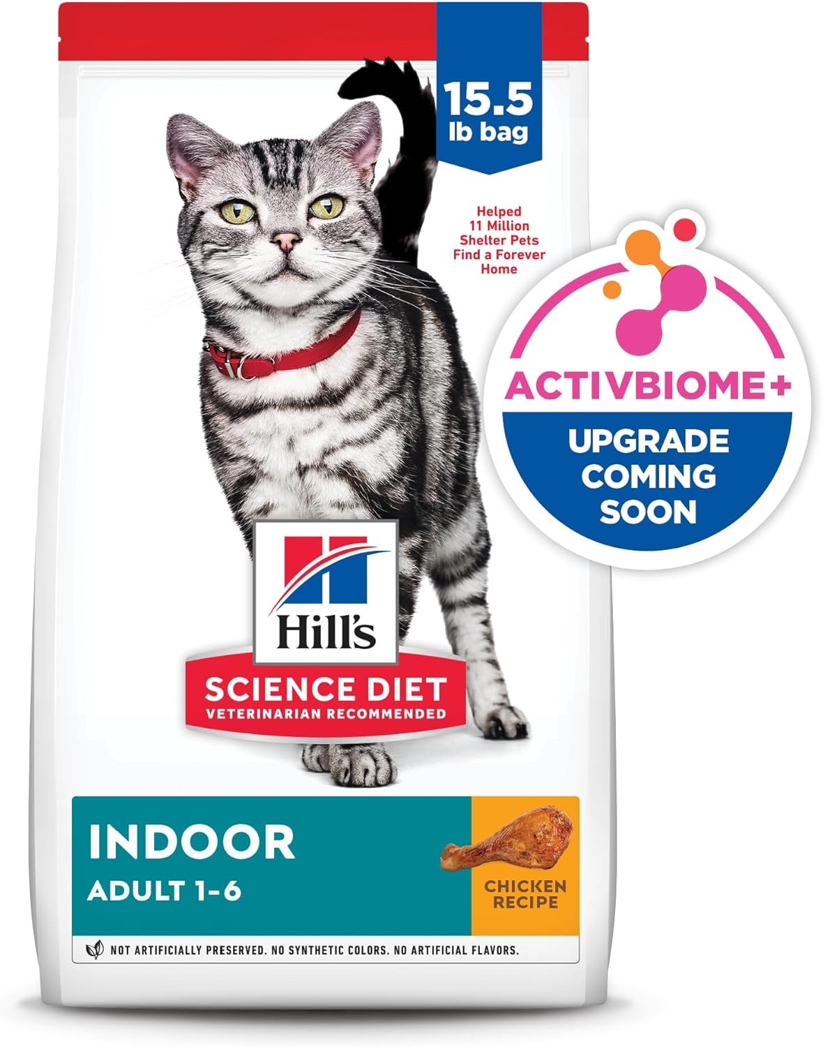 Hill’s Science Diet Adult Indoor Chicken Recipe Dry Cat Food, 15.5 lb