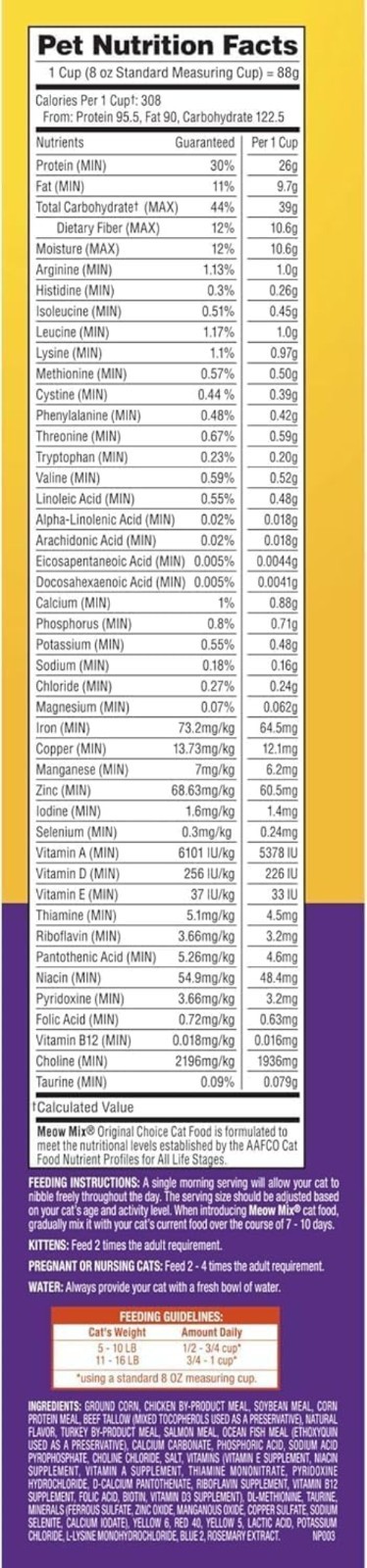 Flavorful Choice 3.15 lb Cat Food – Supports All Life Stages Nutrition