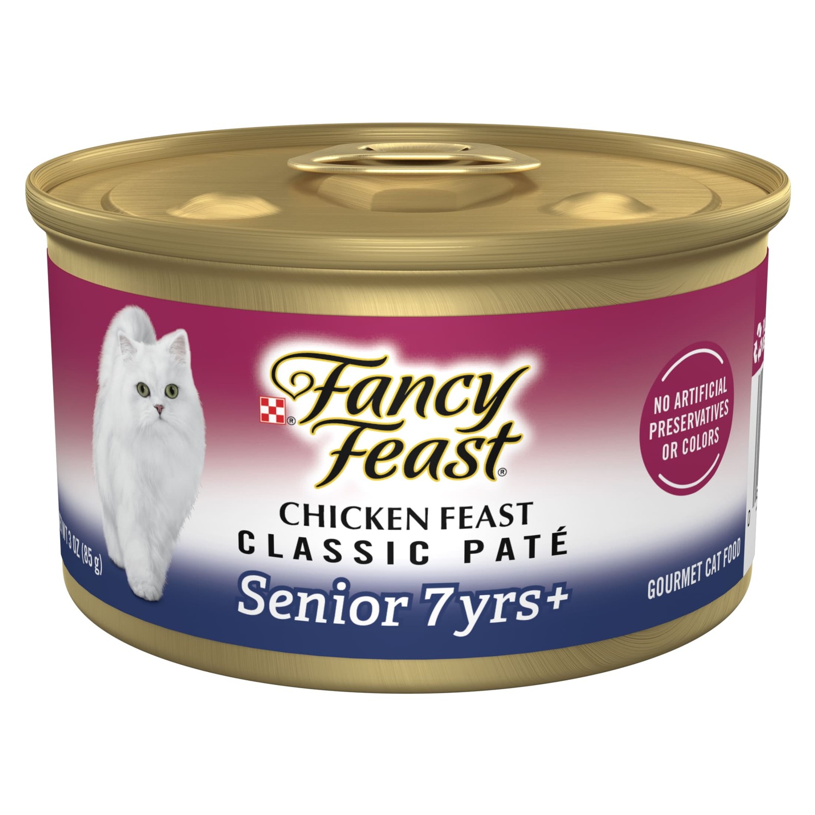 (24 pack) Purina Fancy Feast Senior Classic Pate Chicken Feast Wet Cat Food