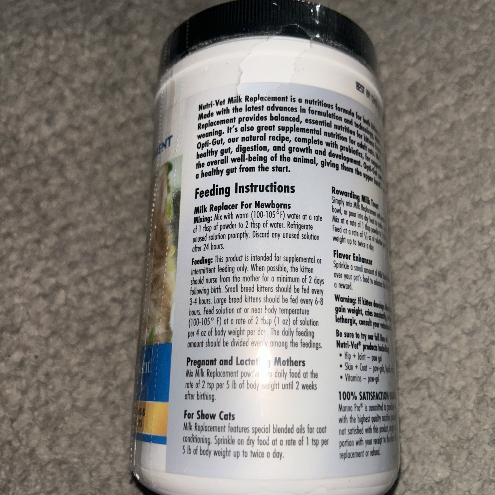 Nutri-vet Milk Replacer For Kittens, Powdered Milk, Kitten 12 Oz | 12/3/2026