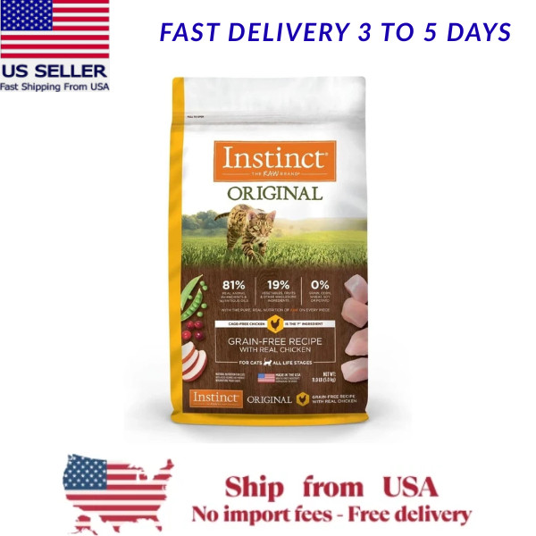 Instinct Original Grain Free Recipe with Real Chicken Natural Dry Cat Food, 11lb