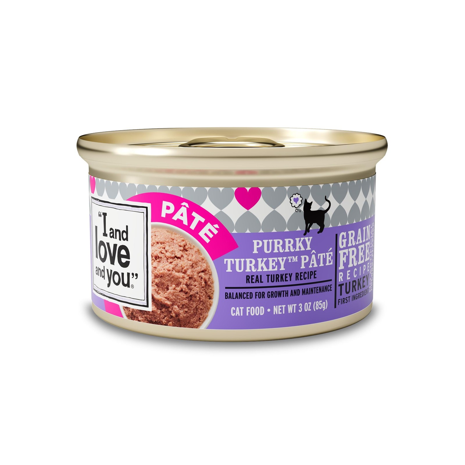 I & Love & You Cat Food Purrky Turkey P√¢t√© 3.0 oz (Pack of 24)