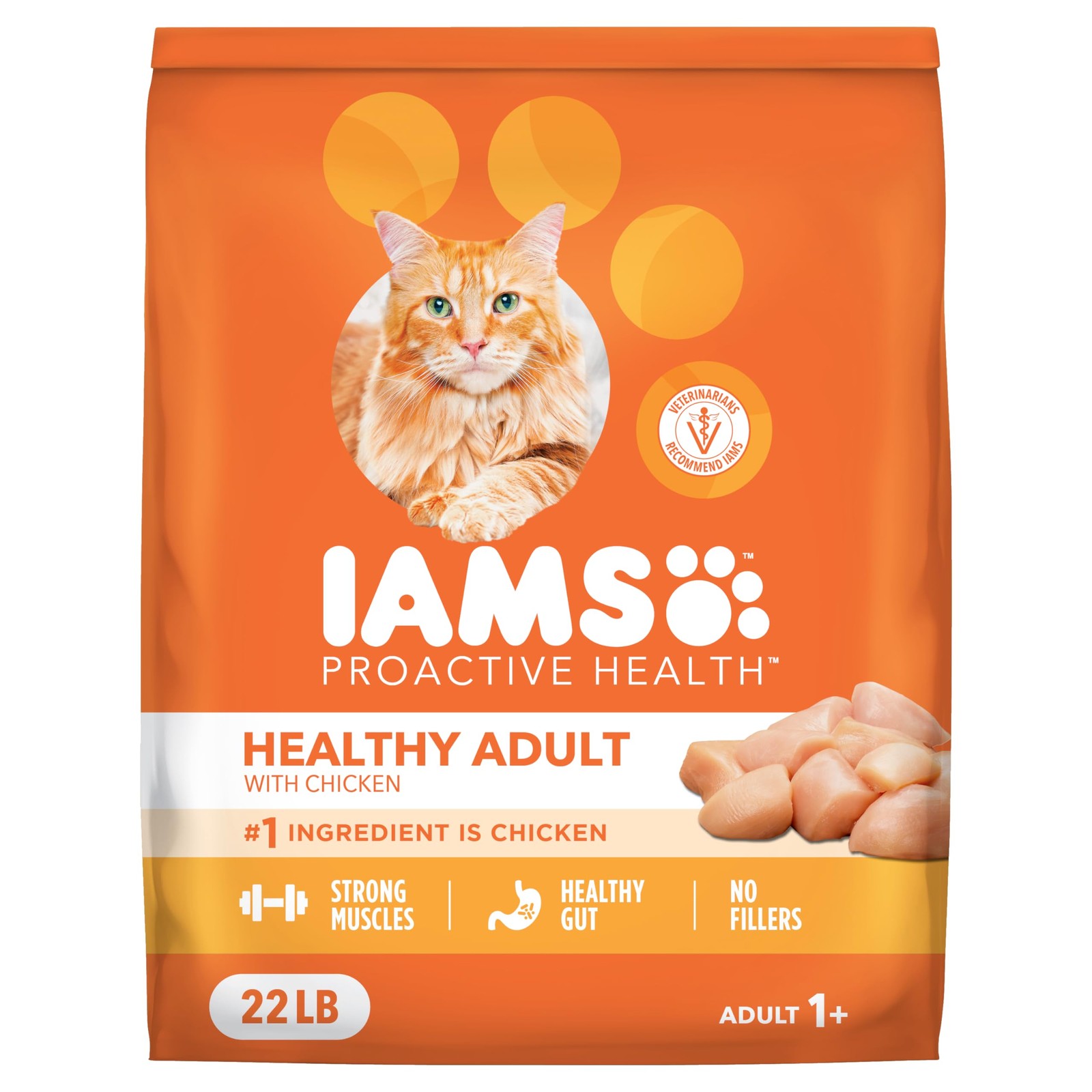 IAMS Proactive Health Dry Cat Food, Healthy Food 22 Pound (Pack of 1)