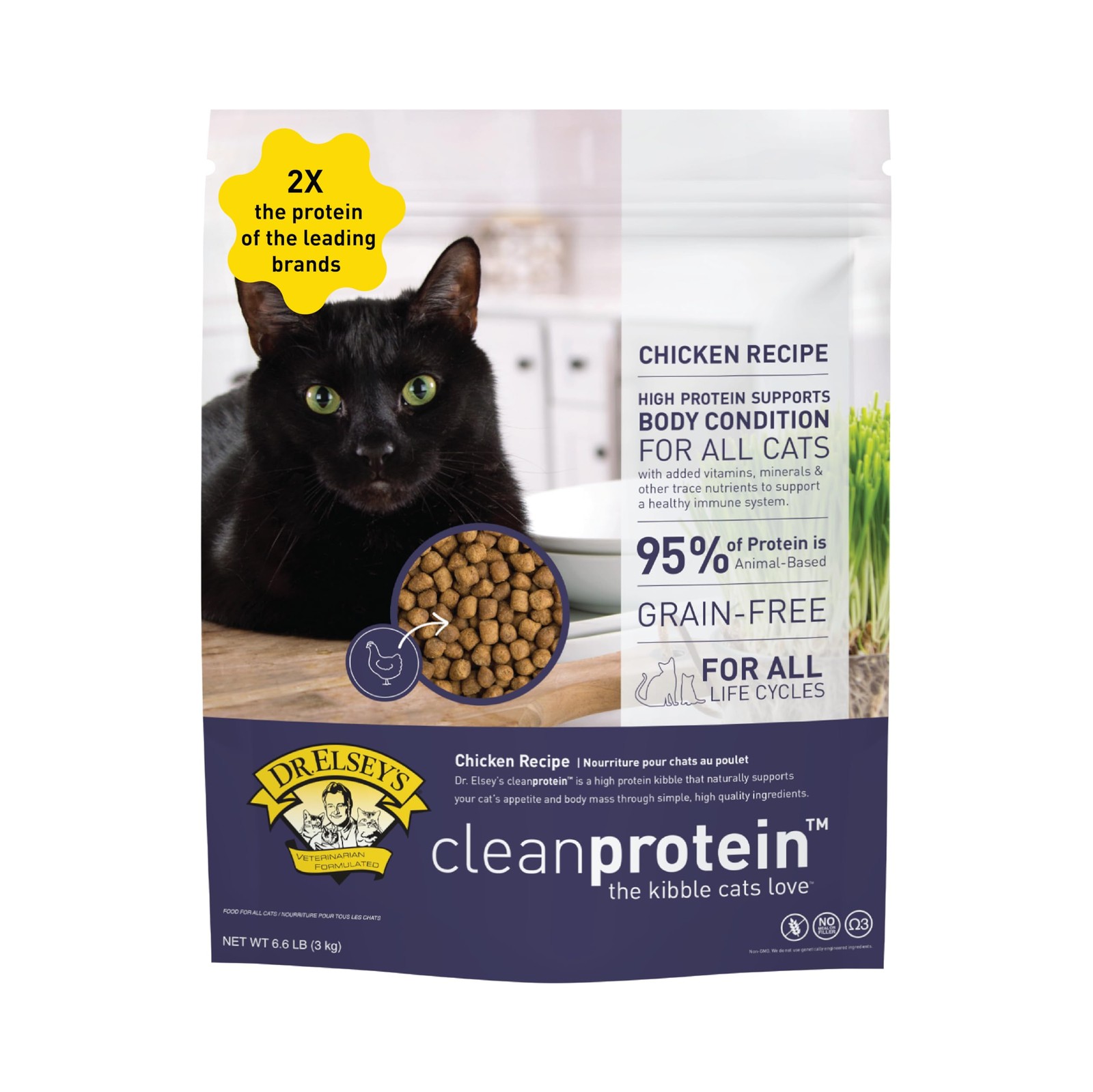 cleanprotein Chicken Cat Kibble 2 lb. Bag
