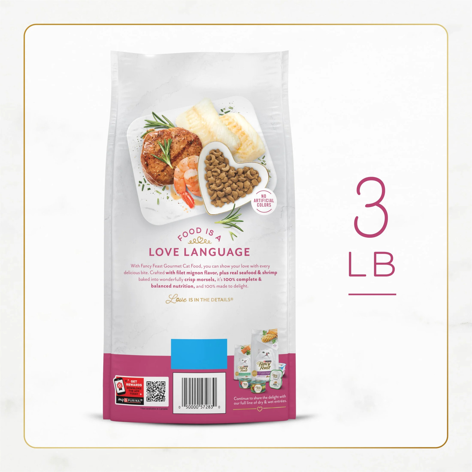Purina Dry Cat Food Filet Mignon Flavor with Seafood and Shrimp