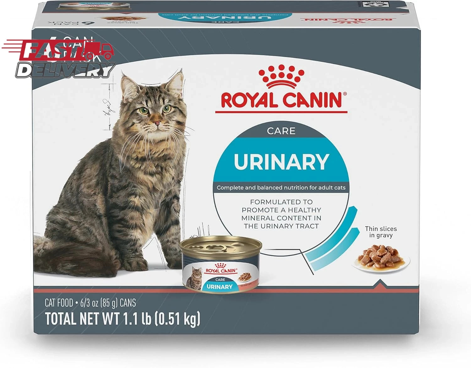 Royal Canin Feline Care Nutrition Urinary Care Adult Thin Slices in Gravy Cat…