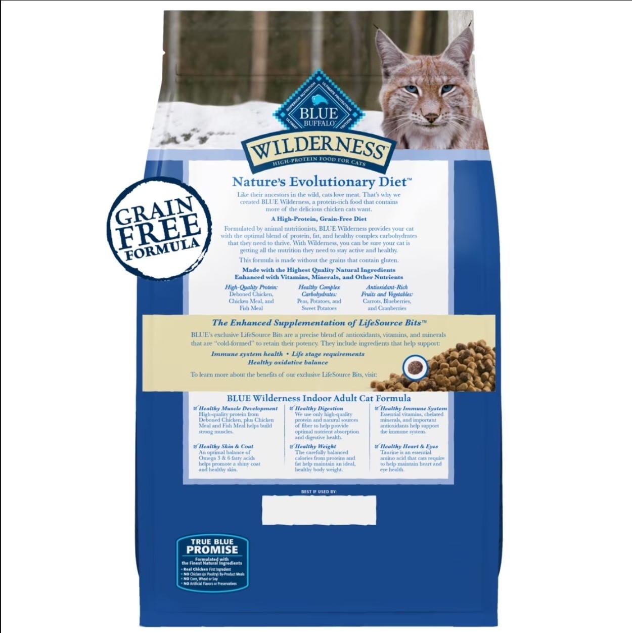 Blue Buffalo Wilderness High Protein, Natural Adult Indoor Dry Cat Food, Chicken
