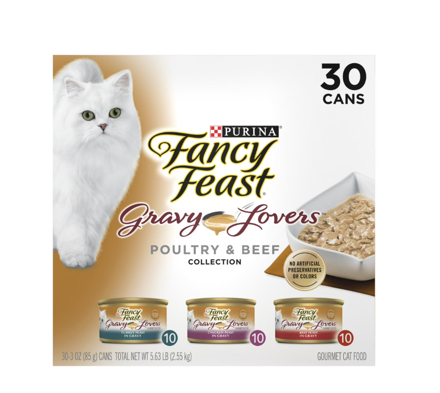 Purina Fancy Feast Gravy Lovers Kitten Food, Wet Cat Food, Poultry & Beef, 3 oz