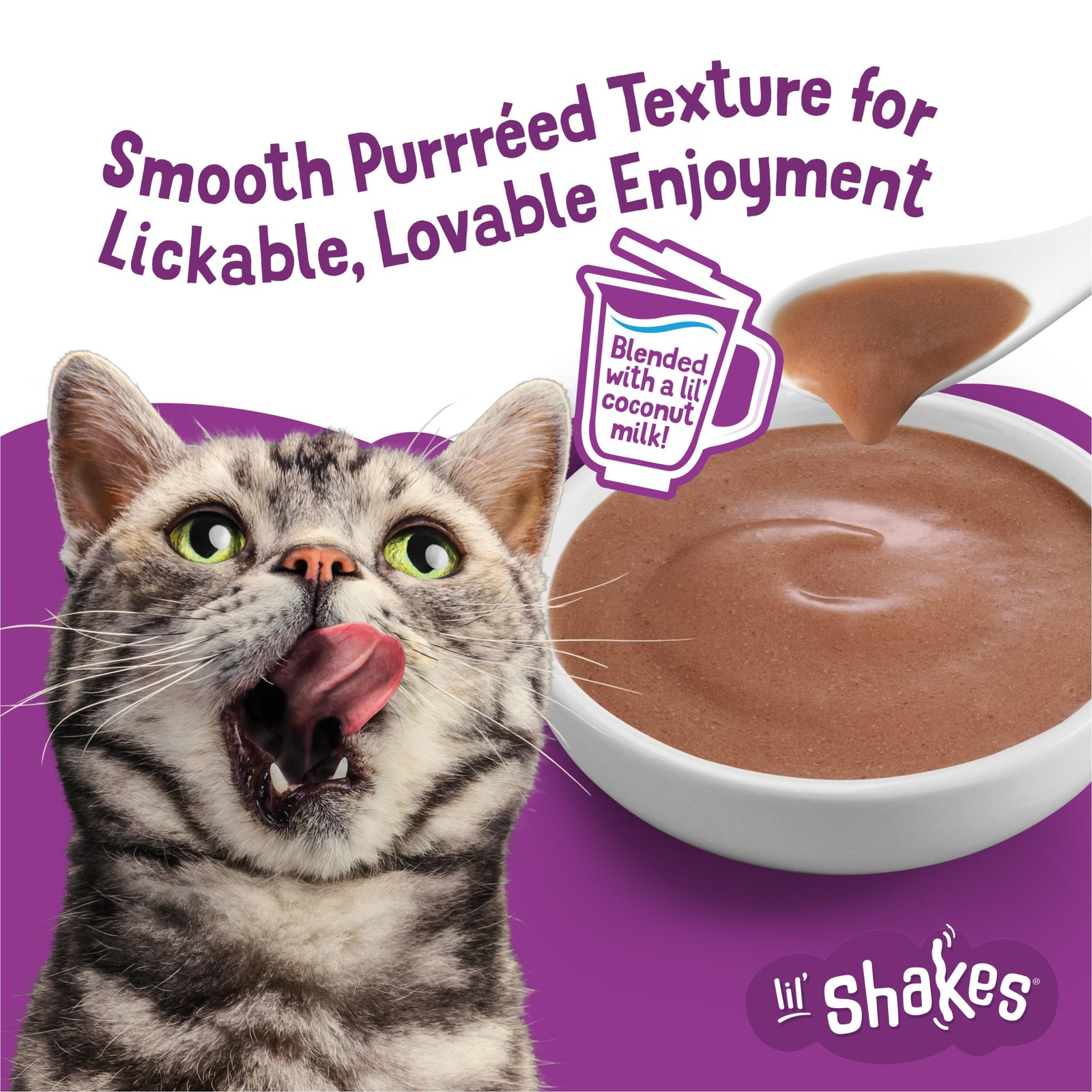 Tuna Lickable Cat Treats, Pureed Food Topper – 16 Pack, 1.55 oz Pouches