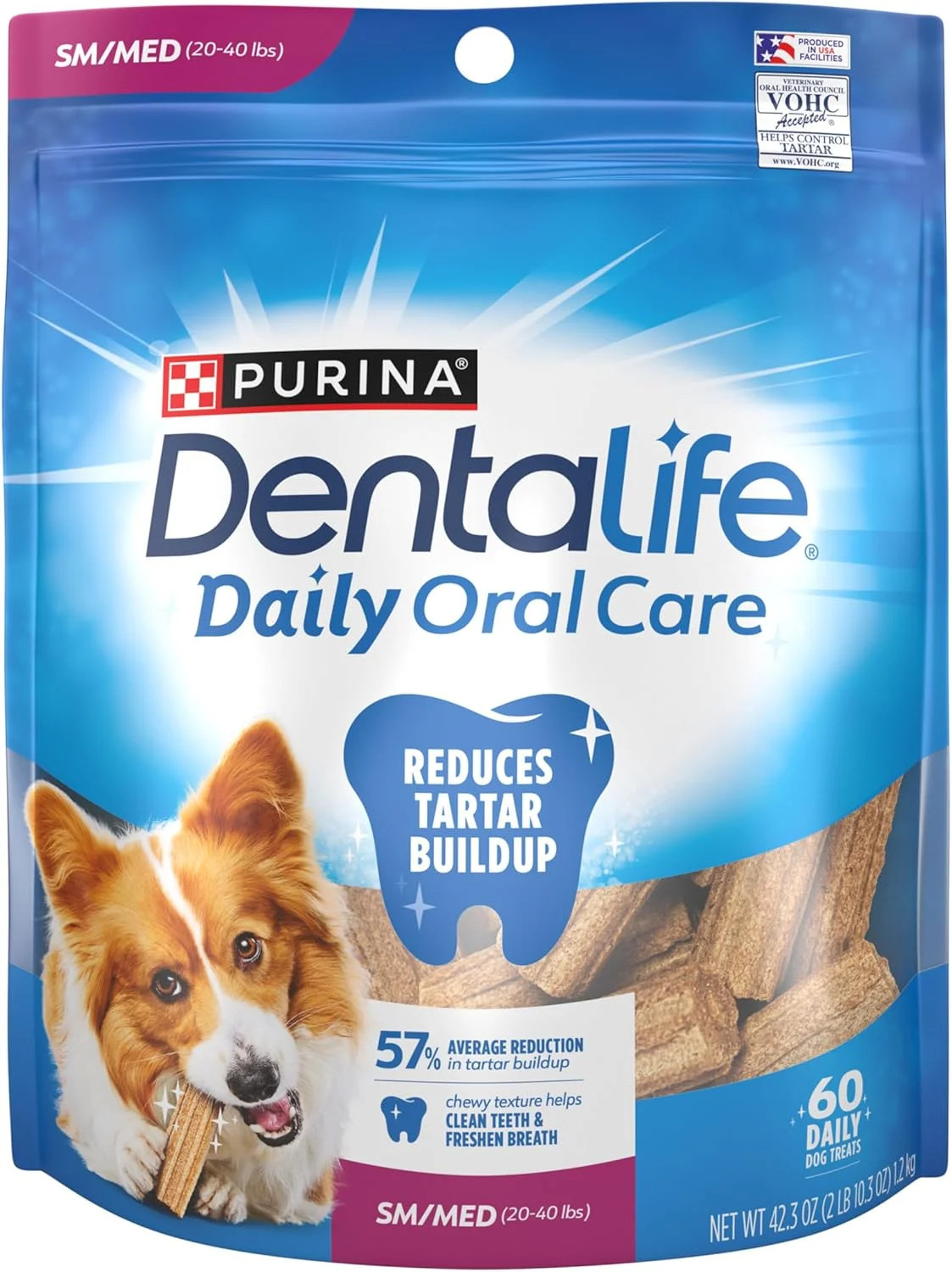 Purina DentaLife Daily Oral Care Dog Dental Chews for Small and Medium Breed Dog